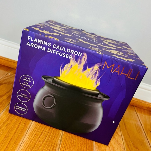 mahli Holiday New Mahli Flaming Cauldron Aroma Diffuser Orange